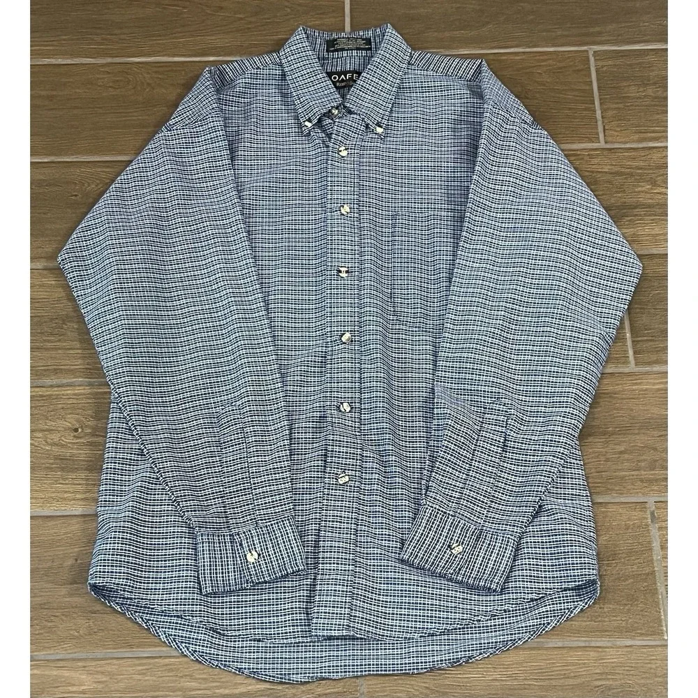Loafers By Reed St James Men's Classic Medium Long Sleeve Plaid Button Up Shirt - Picture 1 of 6